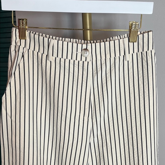 MABLE NEW Crop Top & Pant Women's Cream Striped Sleeveless 2 Piece Set - M $198 - Picture 13 of 16
